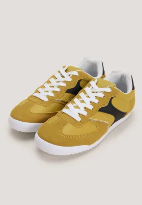 Womens Yellow Retro Runner Trainers