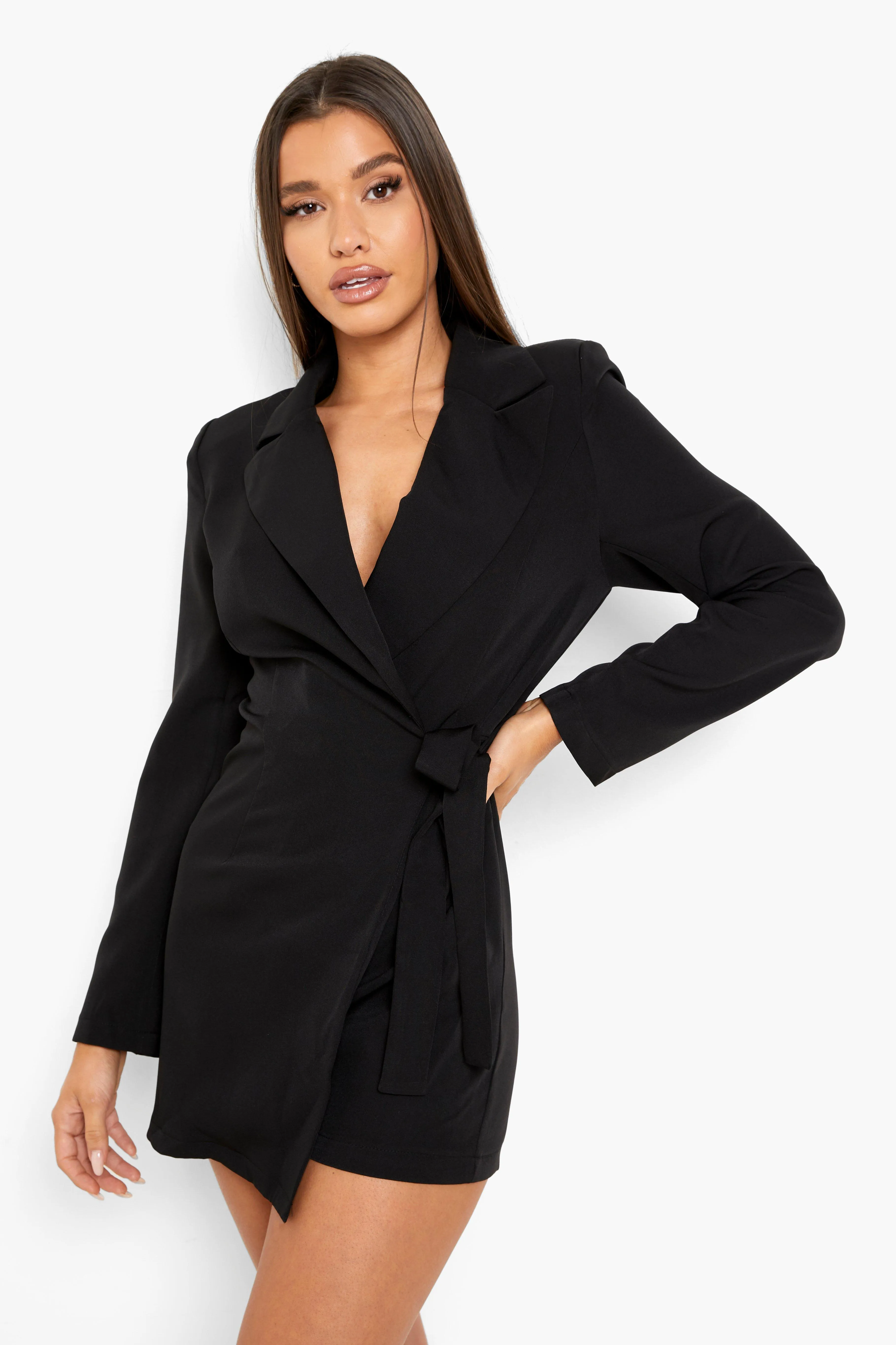 Wrap Tailored Blazer Romper